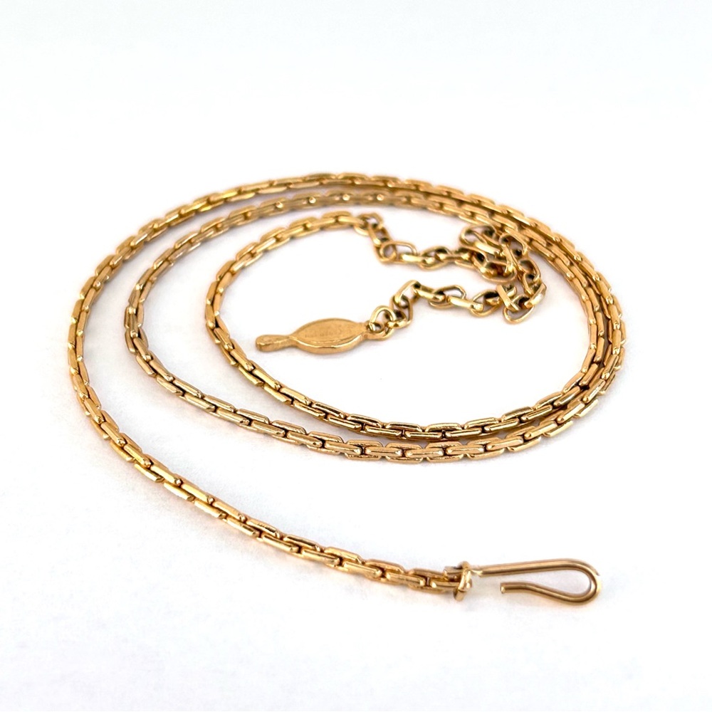 Sarah Coventry Gold Tone Metal 21 inch Chain Vintage